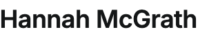 Hannah McGrath Logo