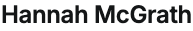 Hannah McGrath Logo